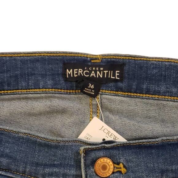 J. Crew Highest Rise button fly raw hem blue jeans size 22 - Picture 4 of 6